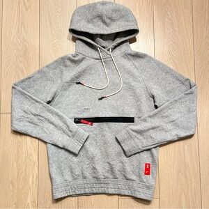 Nike Kyrie Irving Pullover Hoodie Men's Grey Red Zipper Small